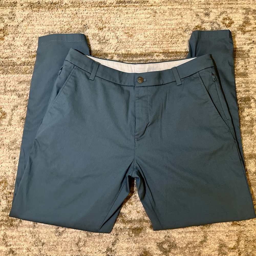 Birddogs Stretch Khakis Slim Fit, Steel Blue, LINED, 34x30